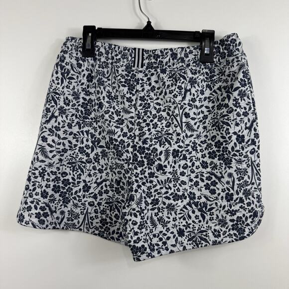 NWT Floral Rabbit Print Joules Sian Marled Ditsy Short US 2 Gray 100% Cotton - Picture 12 of 13